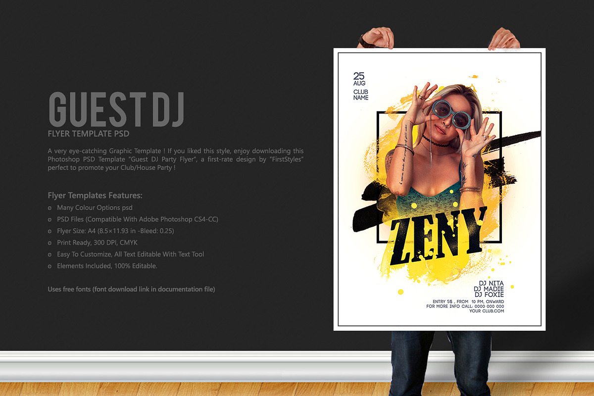 Guest DJ Party Flyer  in Flyer Templates - product preview 8