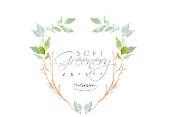 Watercolor Greenery & Wreaths in Illustrations - product preview 3