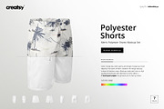 Men’s Polyester Shorts Mockup Set