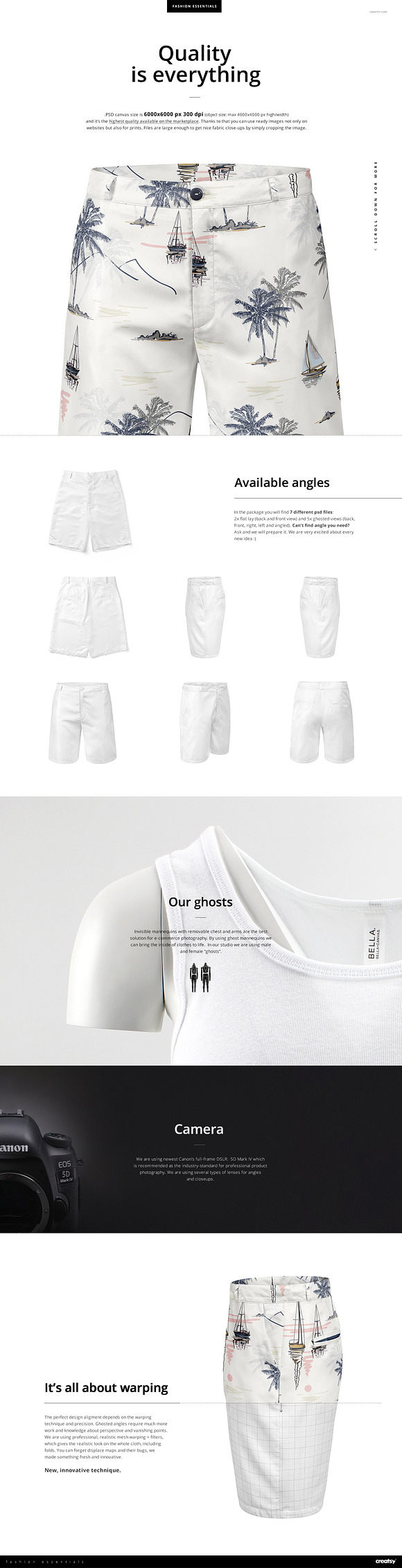 Men’s Polyester Shorts Mockup Set in Product Mockups - product preview 1