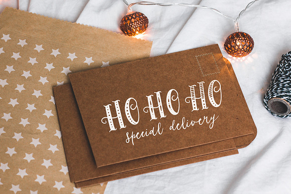HoHoHolidayFonts collection&patterns in Script Fonts - product preview 6