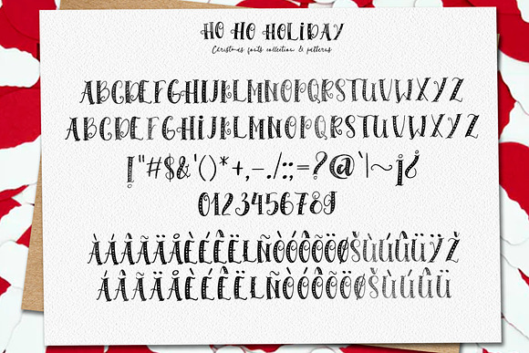 HoHoHolidayFonts collection&patterns in Script Fonts - product preview 12