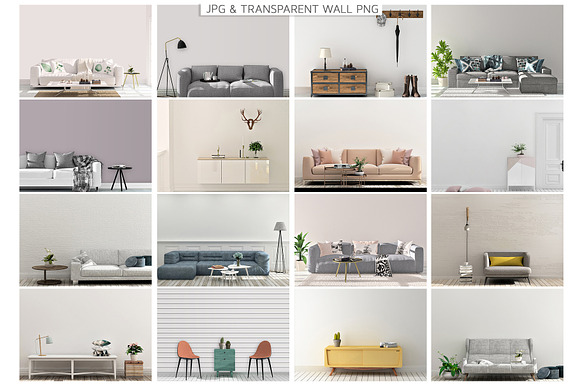 MASSIVE Interior Room Mockup Bundle in Product Mockups - product preview 3