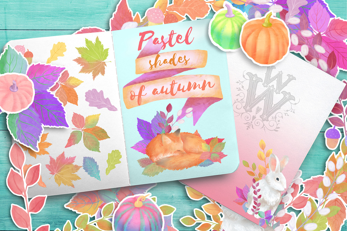 Pastel shades of autumn in Illustrations - product preview 8