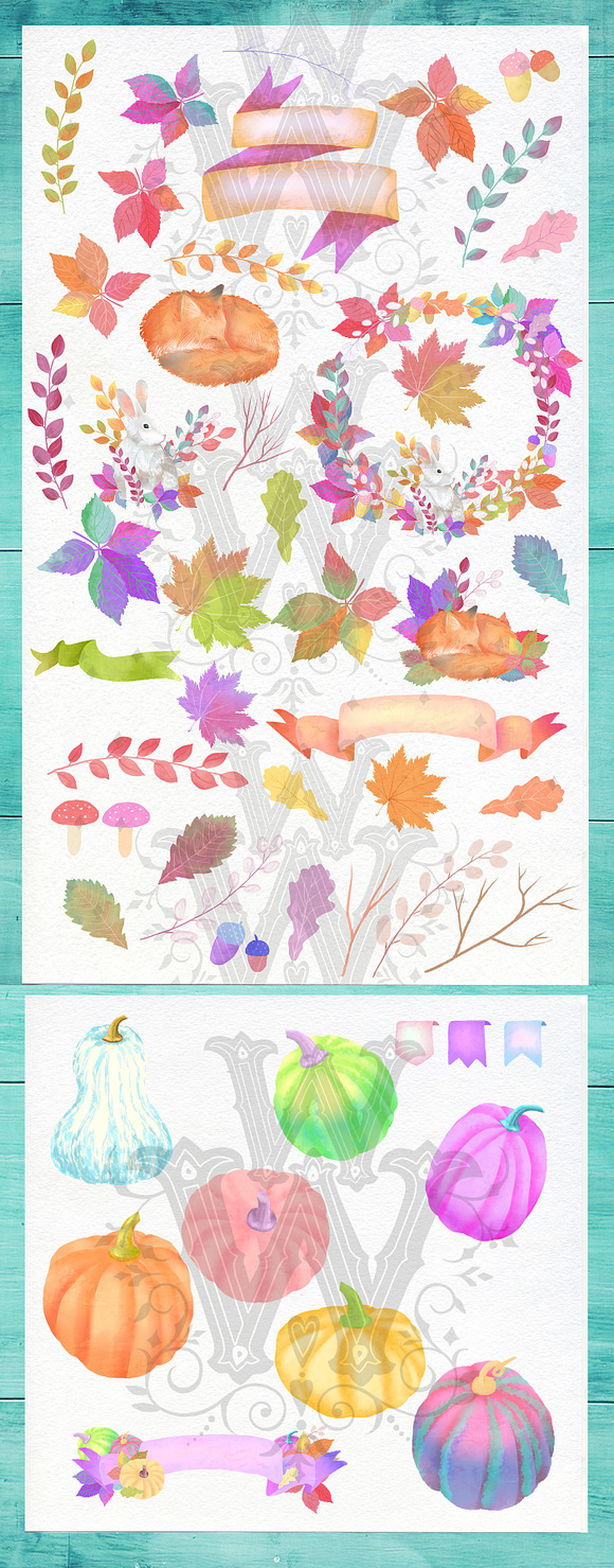 Pastel shades of autumn in Illustrations - product preview 1