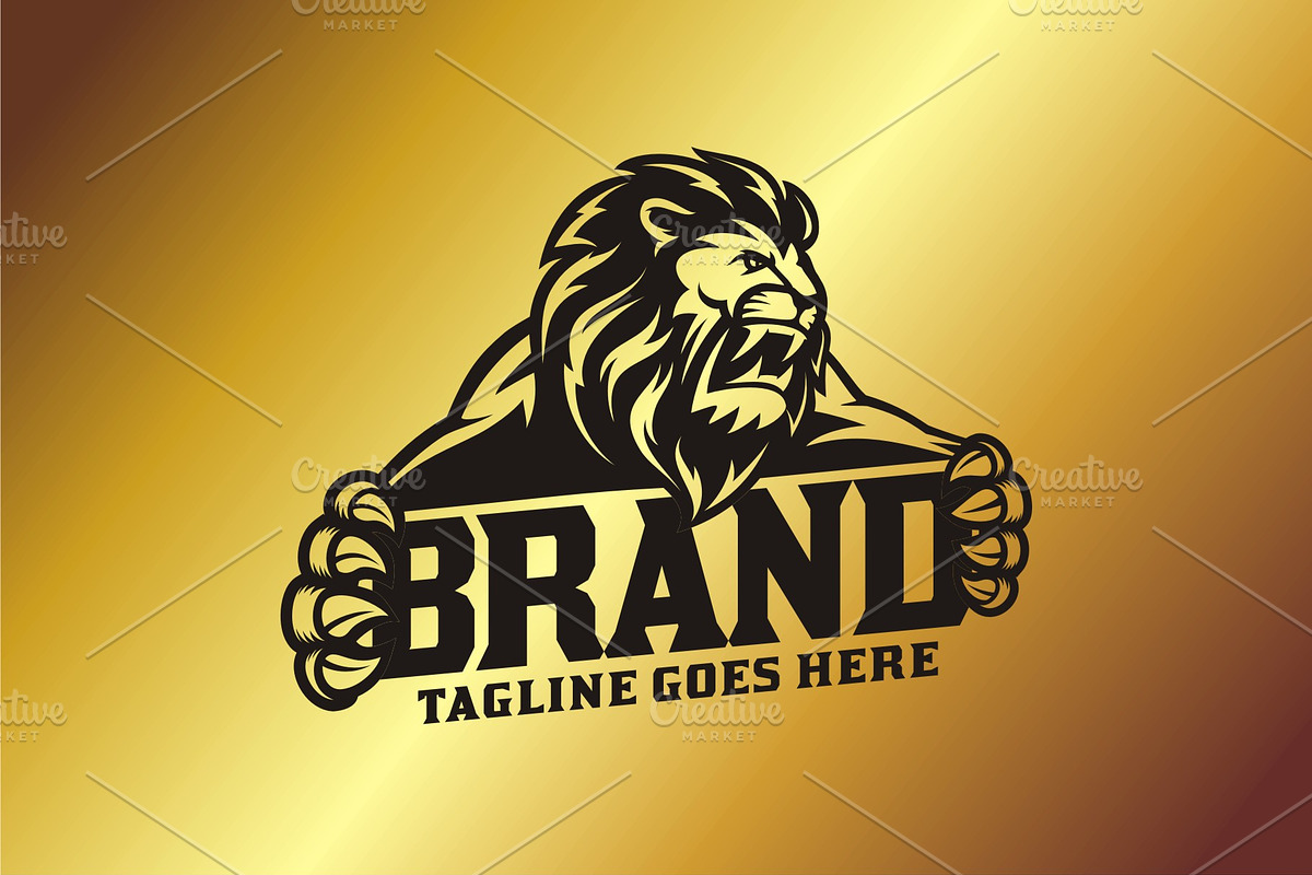 Lion Mascot Sport in Logo Templates - product preview 8