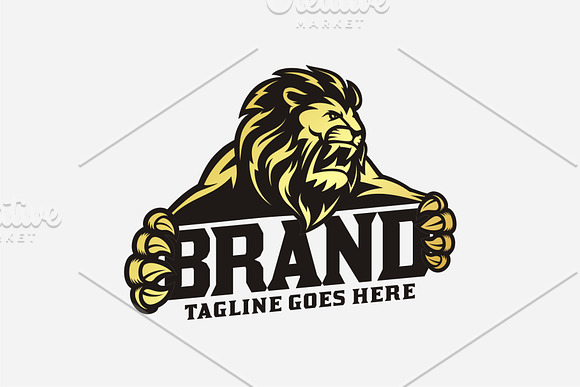 Lion Mascot Sport in Logo Templates - product preview 1