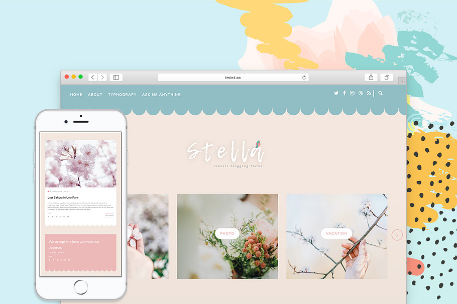 Stella Tumblr Theme in Tumblr Themes - product preview 1