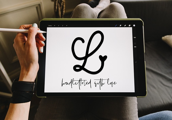 Handwritten Monogram Font - 4 Styles in Display Fonts - product preview 12