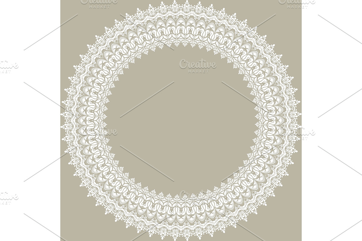Floral Modern Vector Round White in Patterns - product preview 8