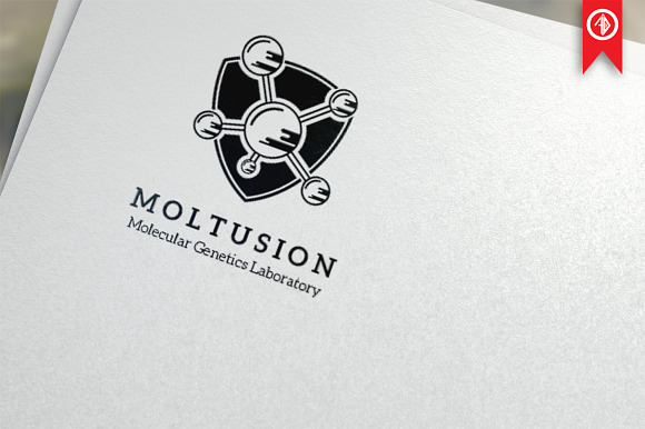 Atom Shield Logo Template in Logo Templates - product preview 3