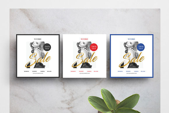 Fashion Sale Flyer + Instagram in Flyer Templates - product preview 3