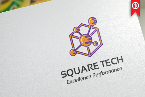 Atom Technology Logo Template in Logo Templates - product preview 3