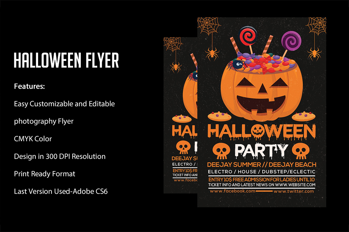 Halloween Flyer in Flyer Templates - product preview 8