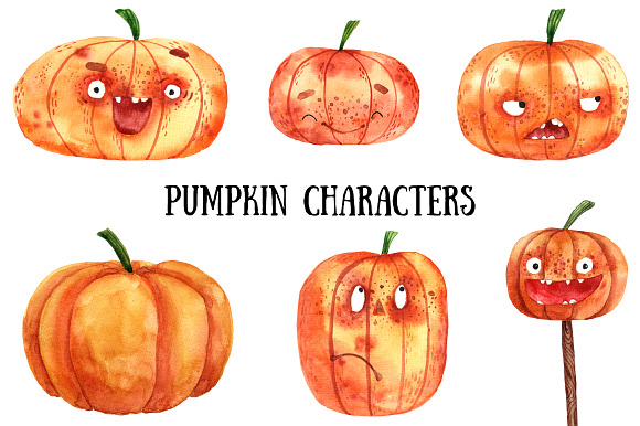 The Mad Halloween - Watercolor Set in Illustrations - product preview 2