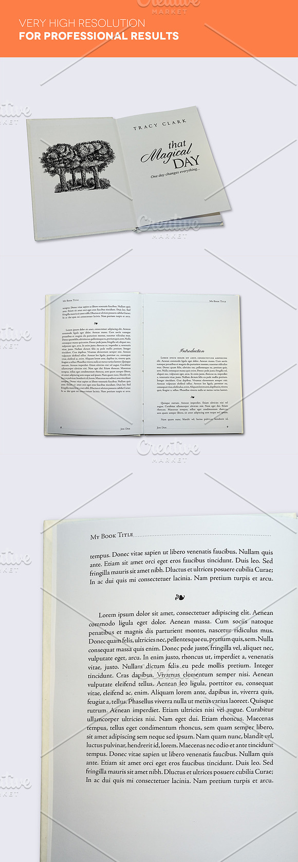 6 Book Interior Pages Mockups v.2 in Print Mockups - product preview 2