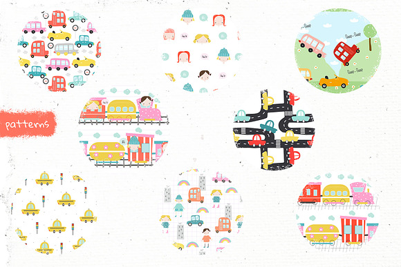 Girls love cars and plants in Illustrations - product preview 4