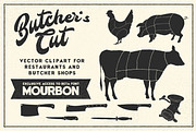 Butcher's Cut Vector Clipart Bundle