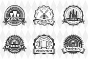 Set of Oktoberfest Badges