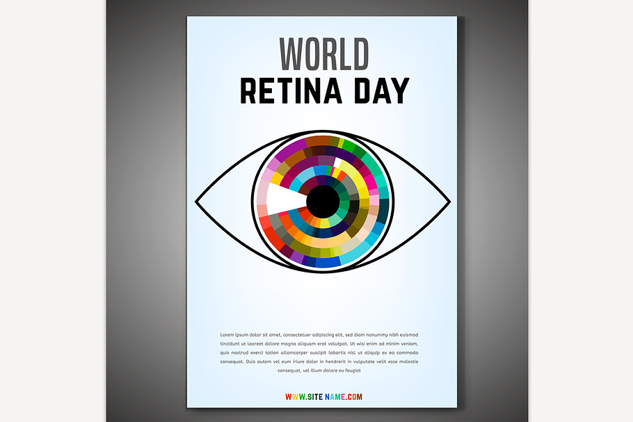 World retina day in Illustrations - product preview 8