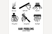 Hair Icons set