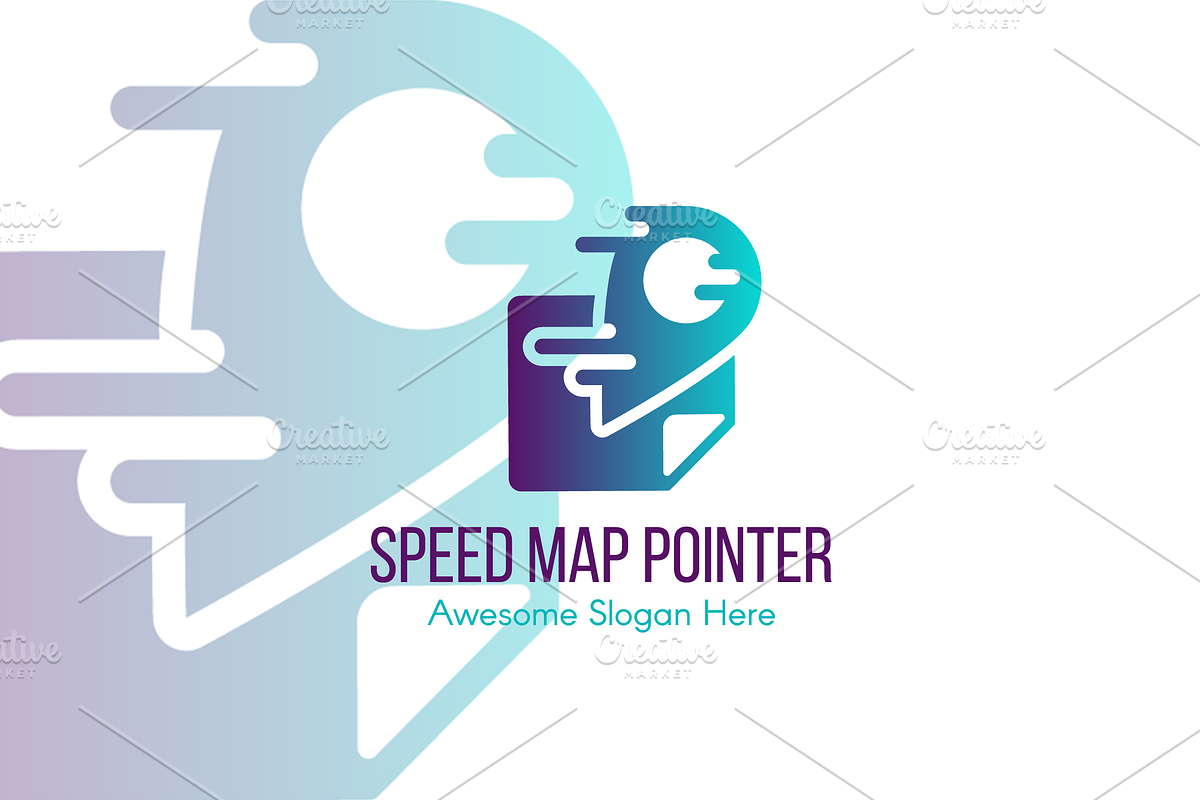Speed Map Pointer Logo in Logo Templates - product preview 8