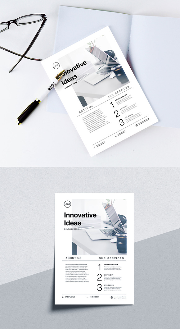 Corporate flyer in Flyer Templates - product preview 5