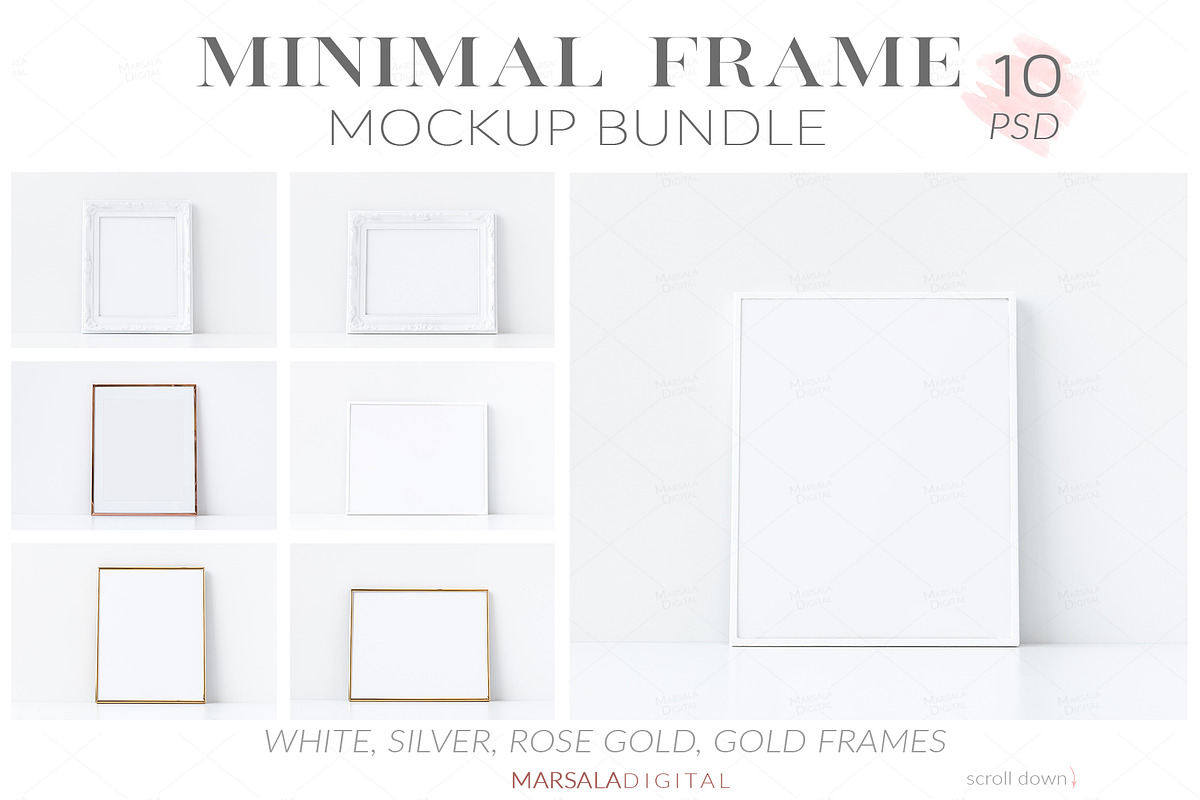 Minimal Frame Mockup Bundle  in Print Mockups - product preview 8