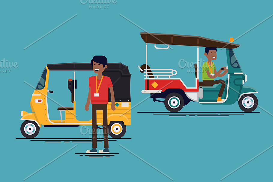Tuktuk and Rickshaw