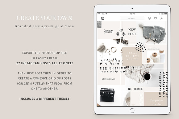 Instagram Grid Posts - Creator in Instagram Templates - product preview 1