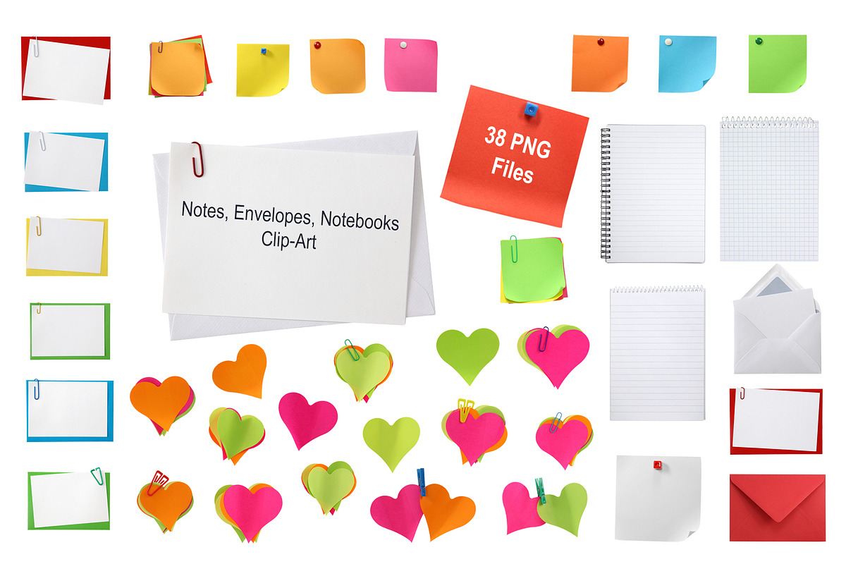 Notes, Envelopes, Notebooks Clip-Art in Objects - product preview 8