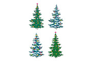 Christmas tree with decoration