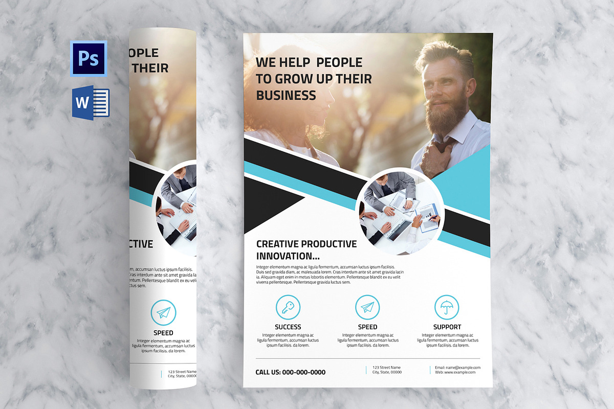 Clean Business Flyer in Flyer Templates - product preview 8