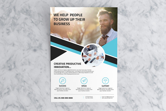 Clean Business Flyer in Flyer Templates - product preview 1