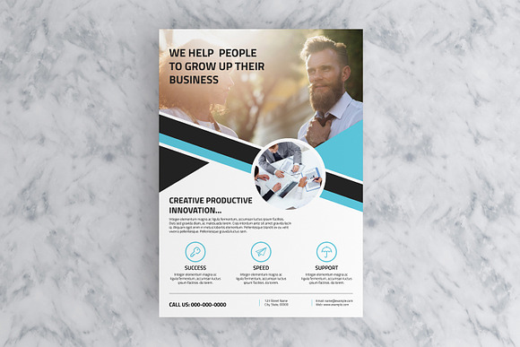 Clean Business Flyer in Flyer Templates - product preview 2