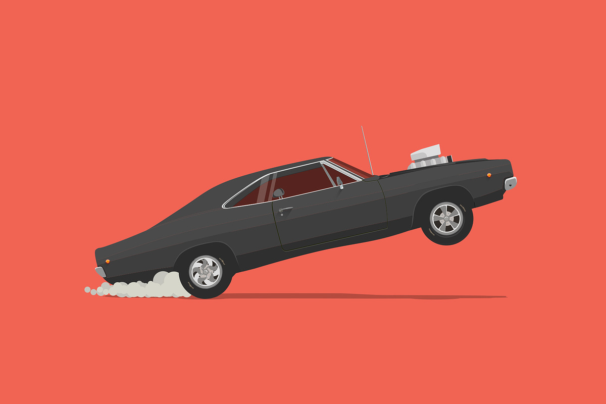 Dragster. Vector Illustration in Illustrations - product preview 8
