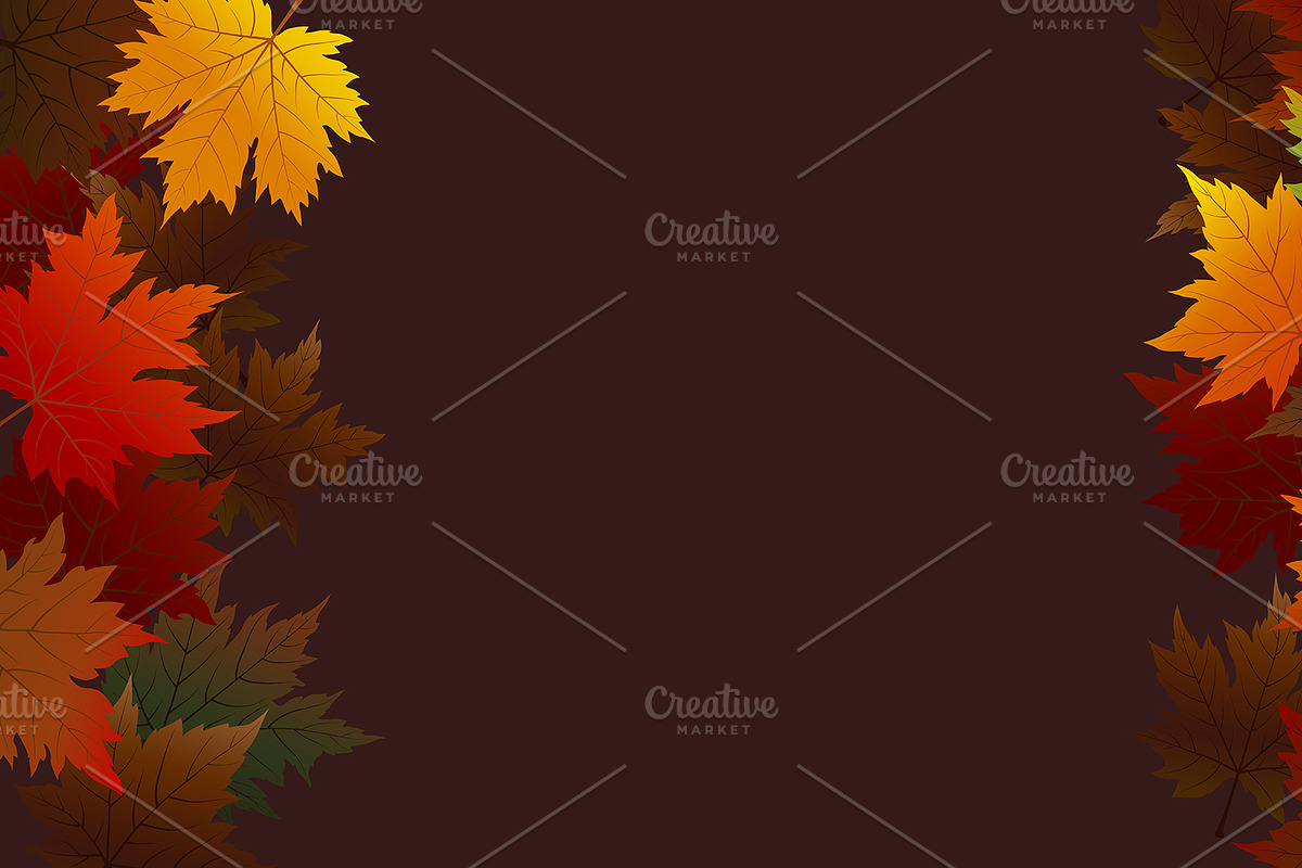 Autumn leaves background in Illustrations - product preview 8