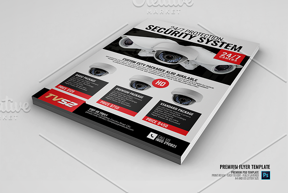 CCTV Product Flyer in Flyer Templates - product preview 1