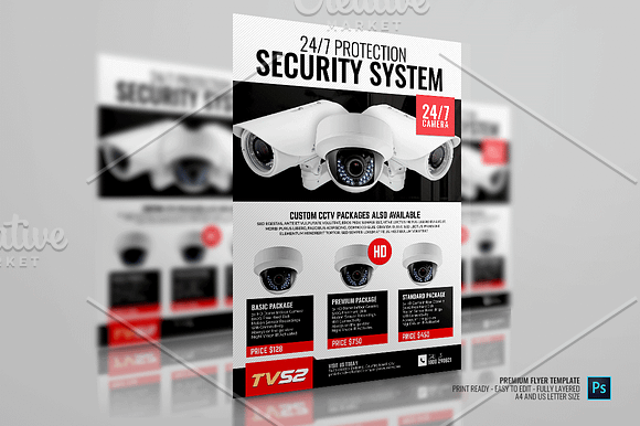 CCTV Product Flyer in Flyer Templates - product preview 2