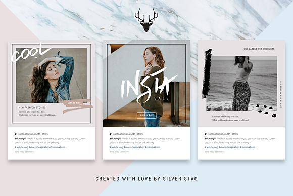 CANVA Instagram Hand-Drawn Posts in Instagram Templates - product preview 3