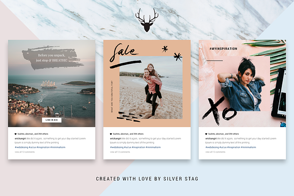 CANVA Instagram Hand-Drawn Posts in Instagram Templates - product preview 4