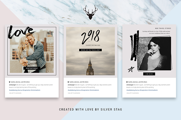 CANVA Instagram Hand-Drawn Posts in Instagram Templates - product preview 6