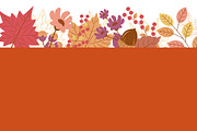 Autumn banner background