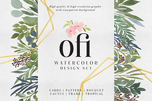 Ofi Watercolor Design Set