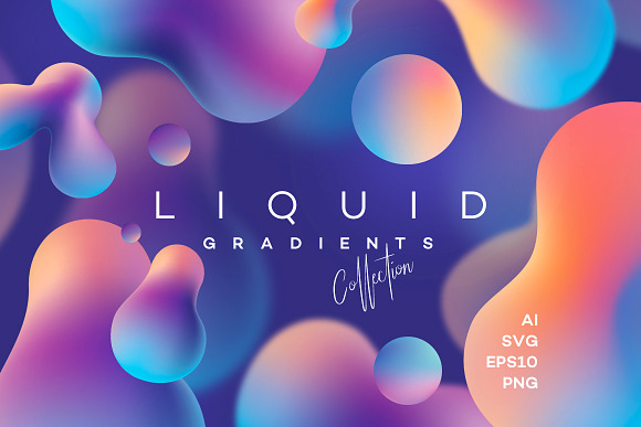 Liquid Gradients Collection in Textures - product preview 9