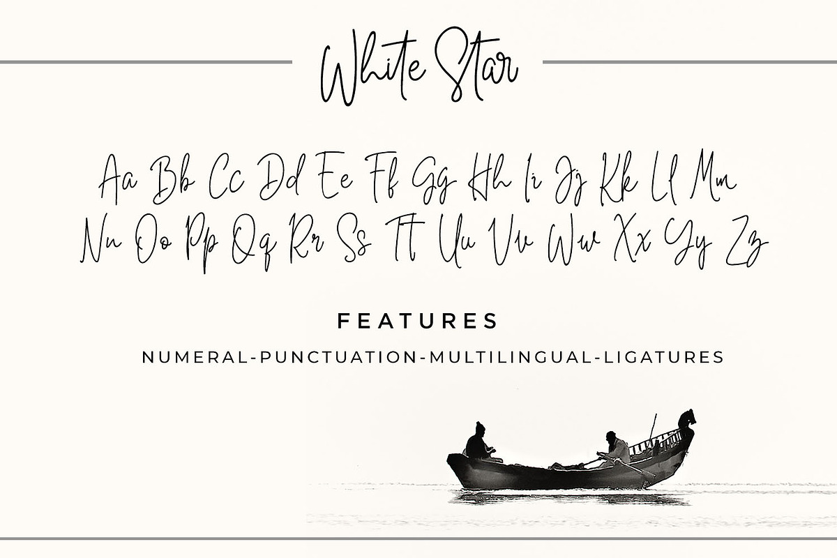 White Star - Chic Handwritten Font in Script Fonts - product preview 8