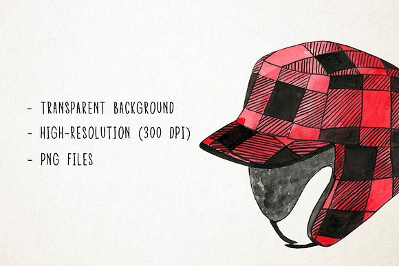 Watercolor Lumberjack Clipart in Illustrations - product preview 2