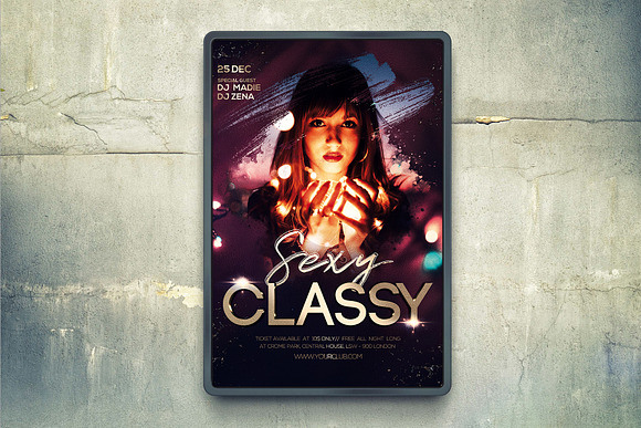 Sexy Classy Party Flyer in Flyer Templates - product preview 4