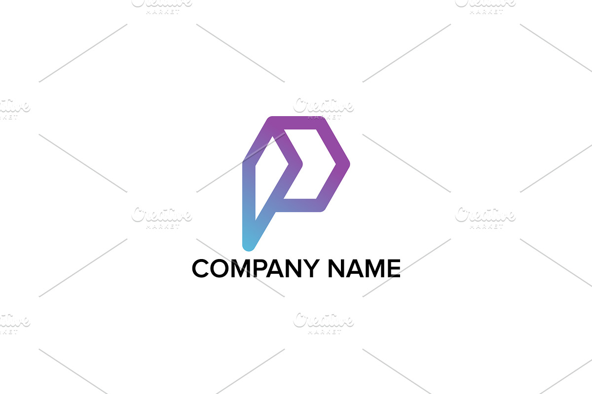 Letter P logo design in Logo Templates - product preview 8