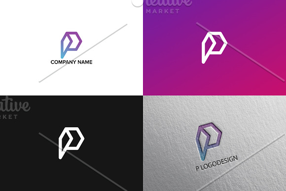 Letter P logo design in Logo Templates - product preview 1